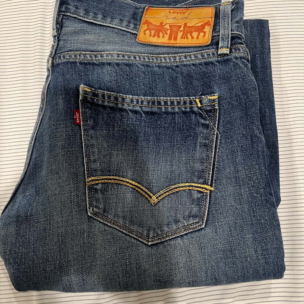 Levi's Red Bootcut Jeans